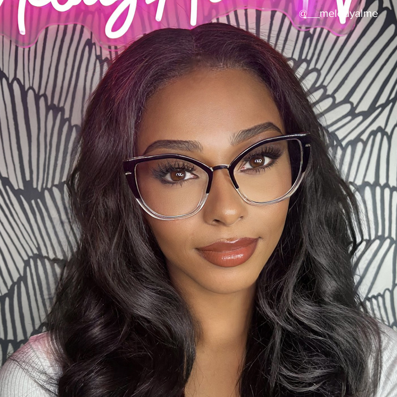 ZEELOOL Tabrieah Cat-eye Black Glasses