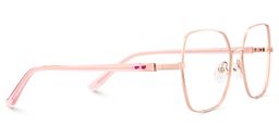 Billie Rose Gold Geometric Glasses3
