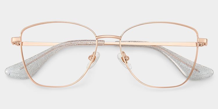Skyler Square Rose Gold Glasses