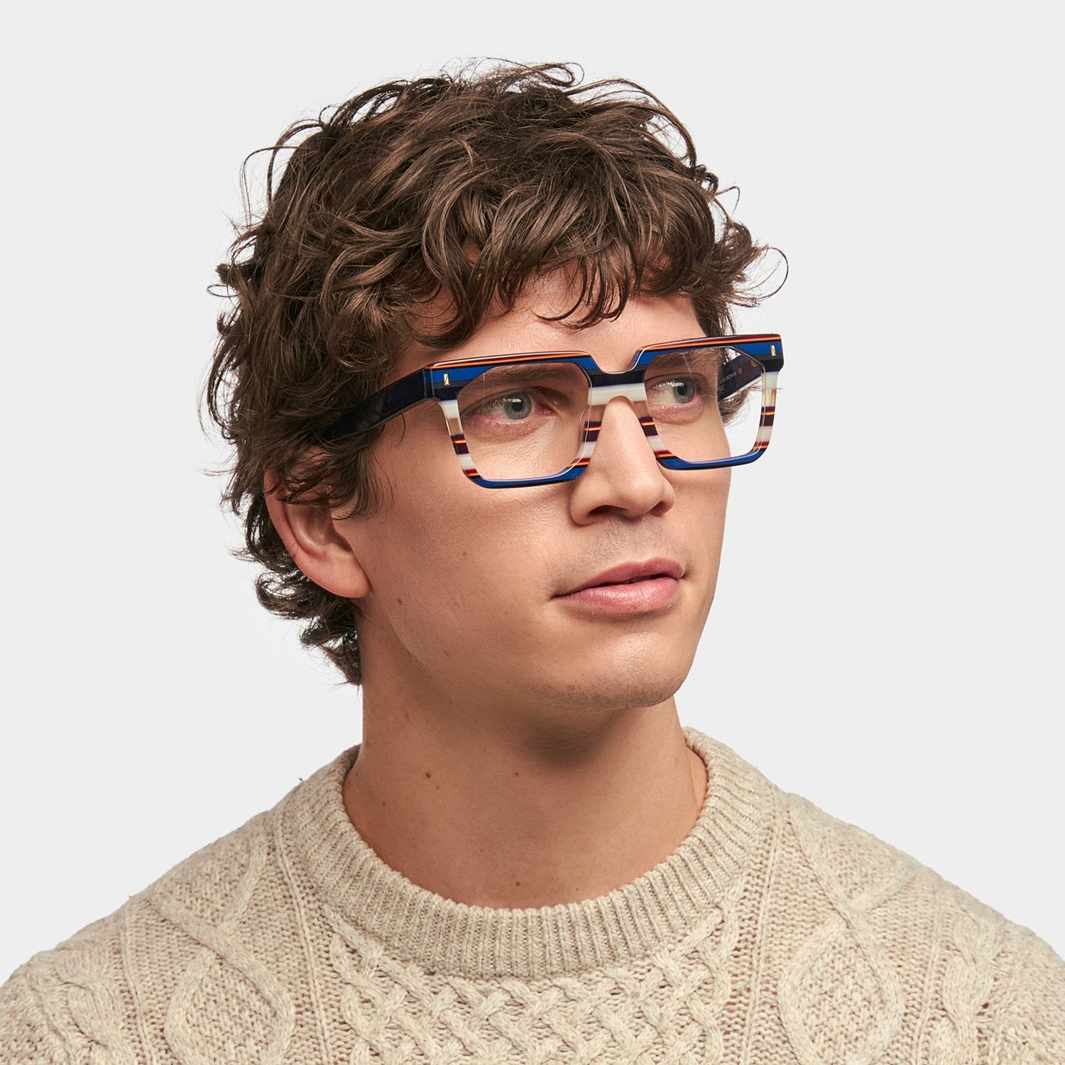 Laguer Rectangle Specs Frame For Men | Zeelool2