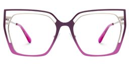 Quinn Geometric Purple Glasses0