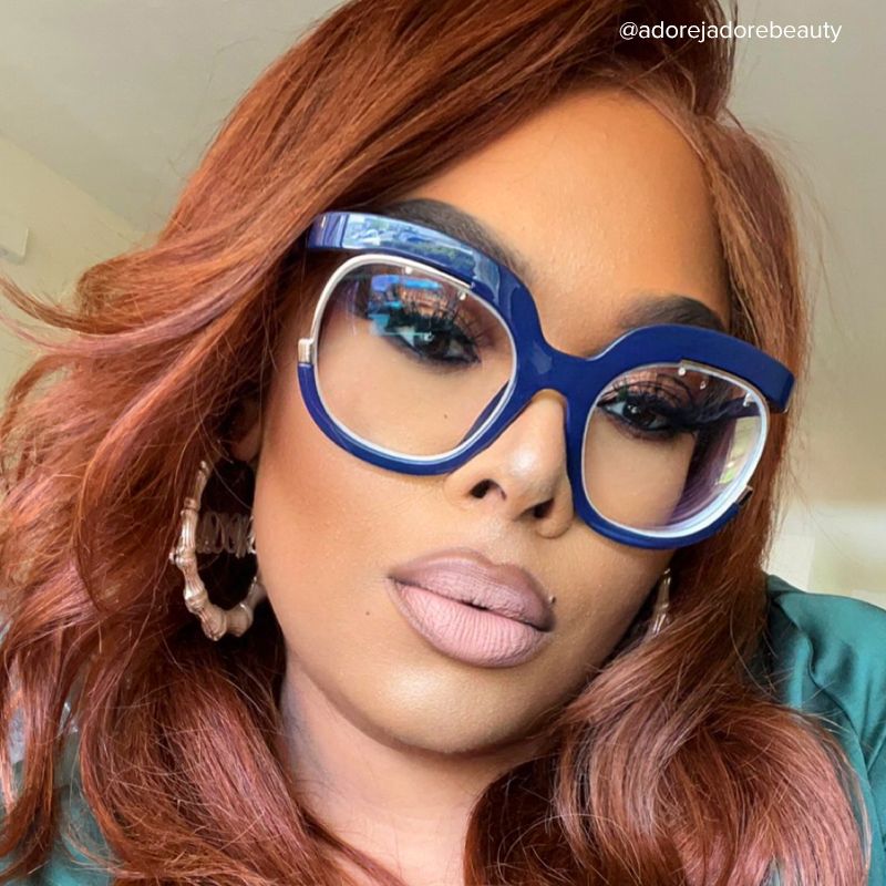 Darice Dark-Blue Round Eyeglasses | Zeelool8