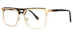 Rajni Rectangle Gold Glasses1
