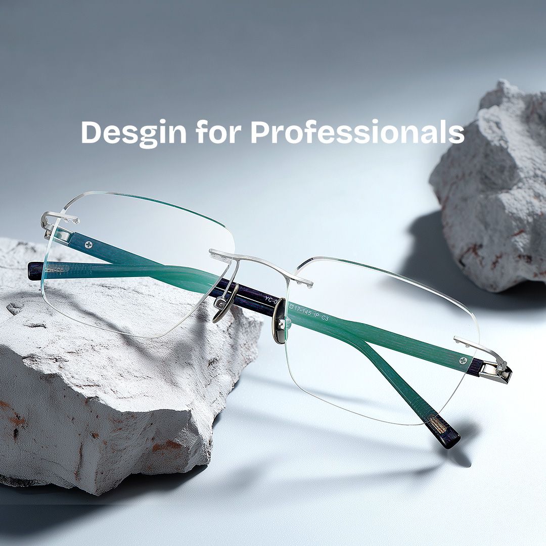 Claire Rectangle Silver Frame Eyeglasses for Man| ZEELOOL UK0