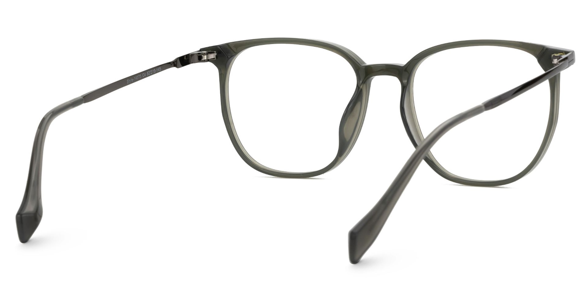 Square Valerye Green Frame Eyeglasses | ZEELOOL UK3