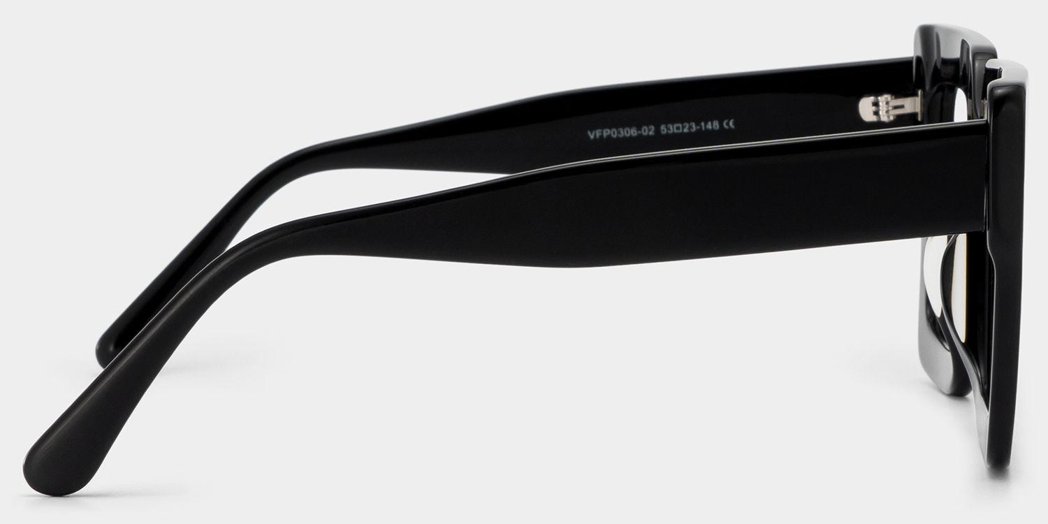 Brandon Square Black Frames and Prescription Glasses3
