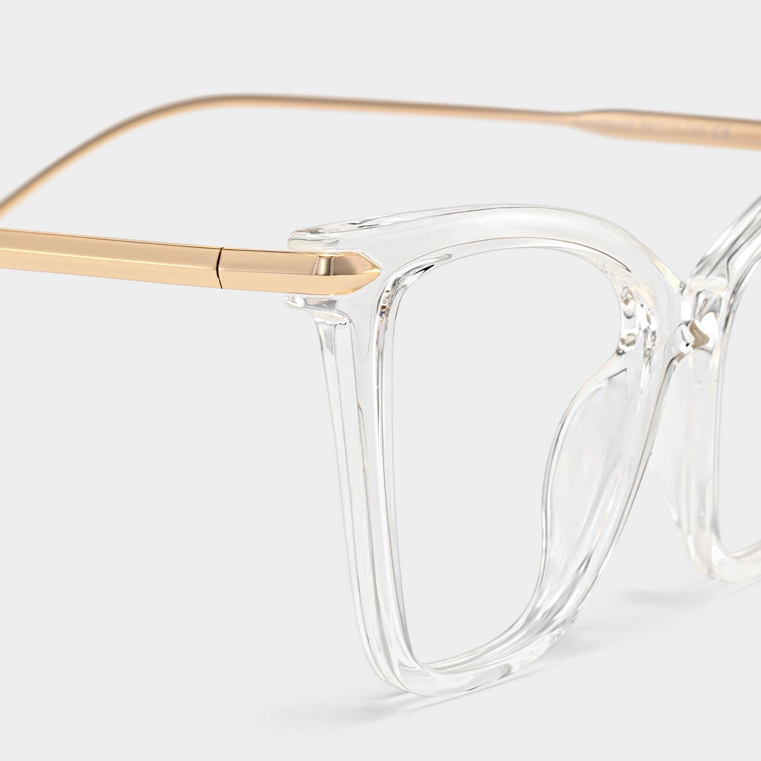 Hilary Butterfly Clear Frame Glasses | Zeelool4
