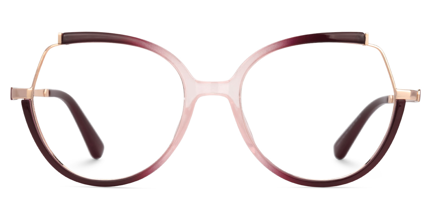 Zakaria Eyeglasses in Geometric Two-Tone Frame | ZEELOOL UK0