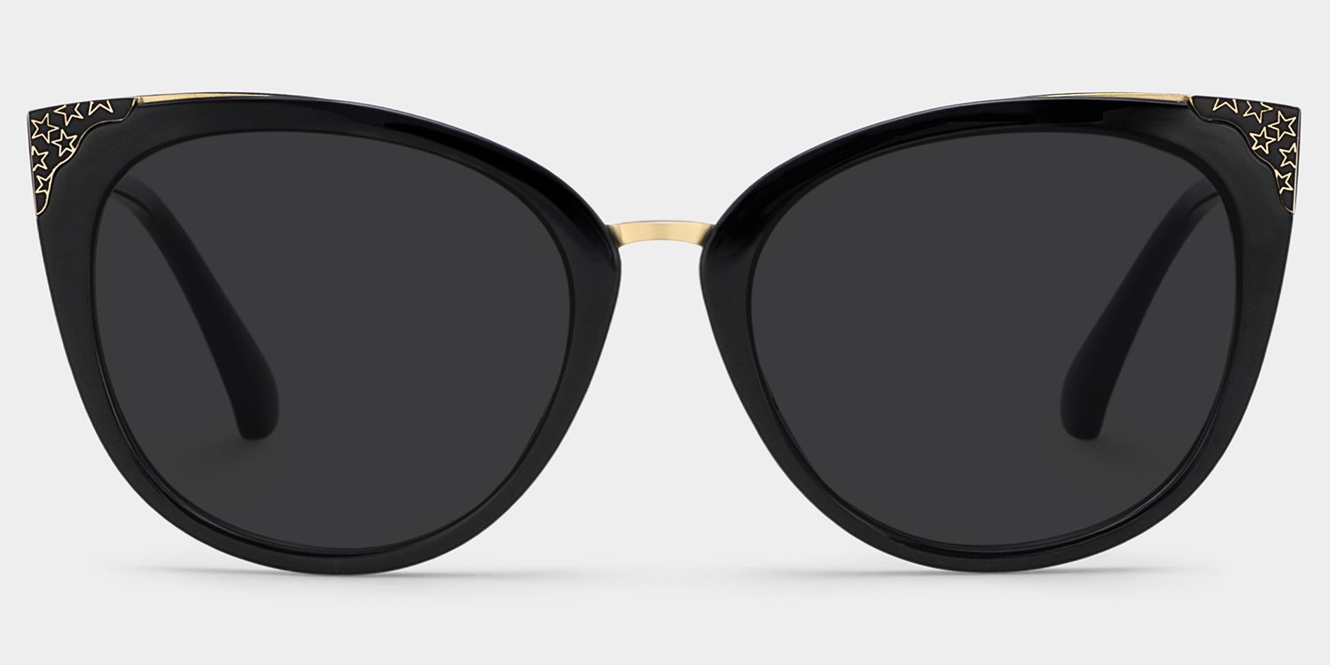 Dalton Cat Eye Black Sunglasses | ZEELOOL UK0