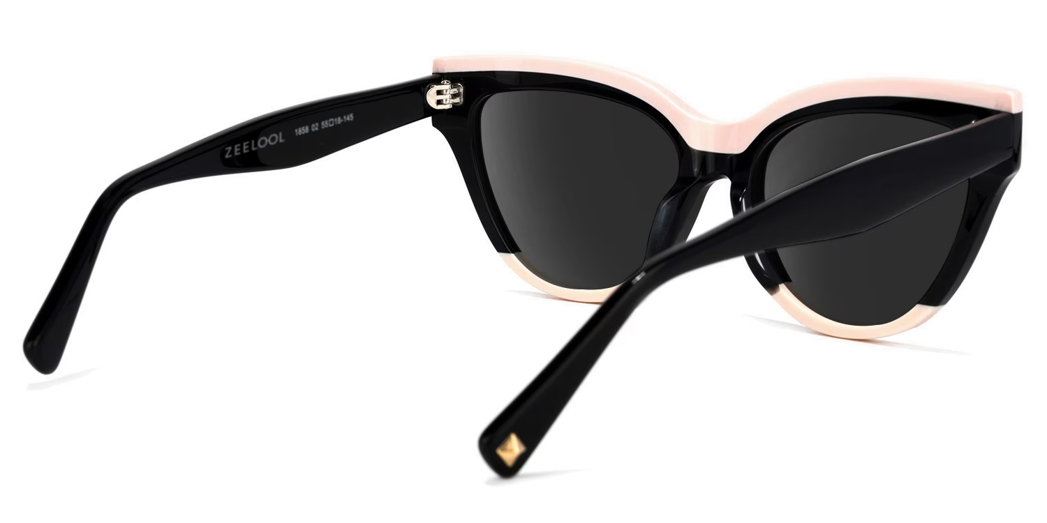 Cat eye Black Glasses | ZEELOOL UK3