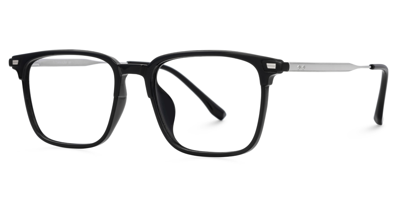 Roxy Rectangle Mixed-Materials Full-Frame Eyeglasses | ZEELOOL UK1