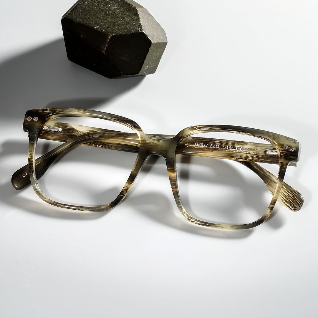 Vintage Square Eyeglasses Frames For Men0