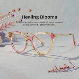 Eli Floral Round Glasses0