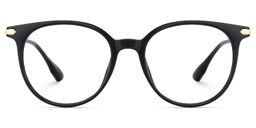 Mila Round Black Glasses1