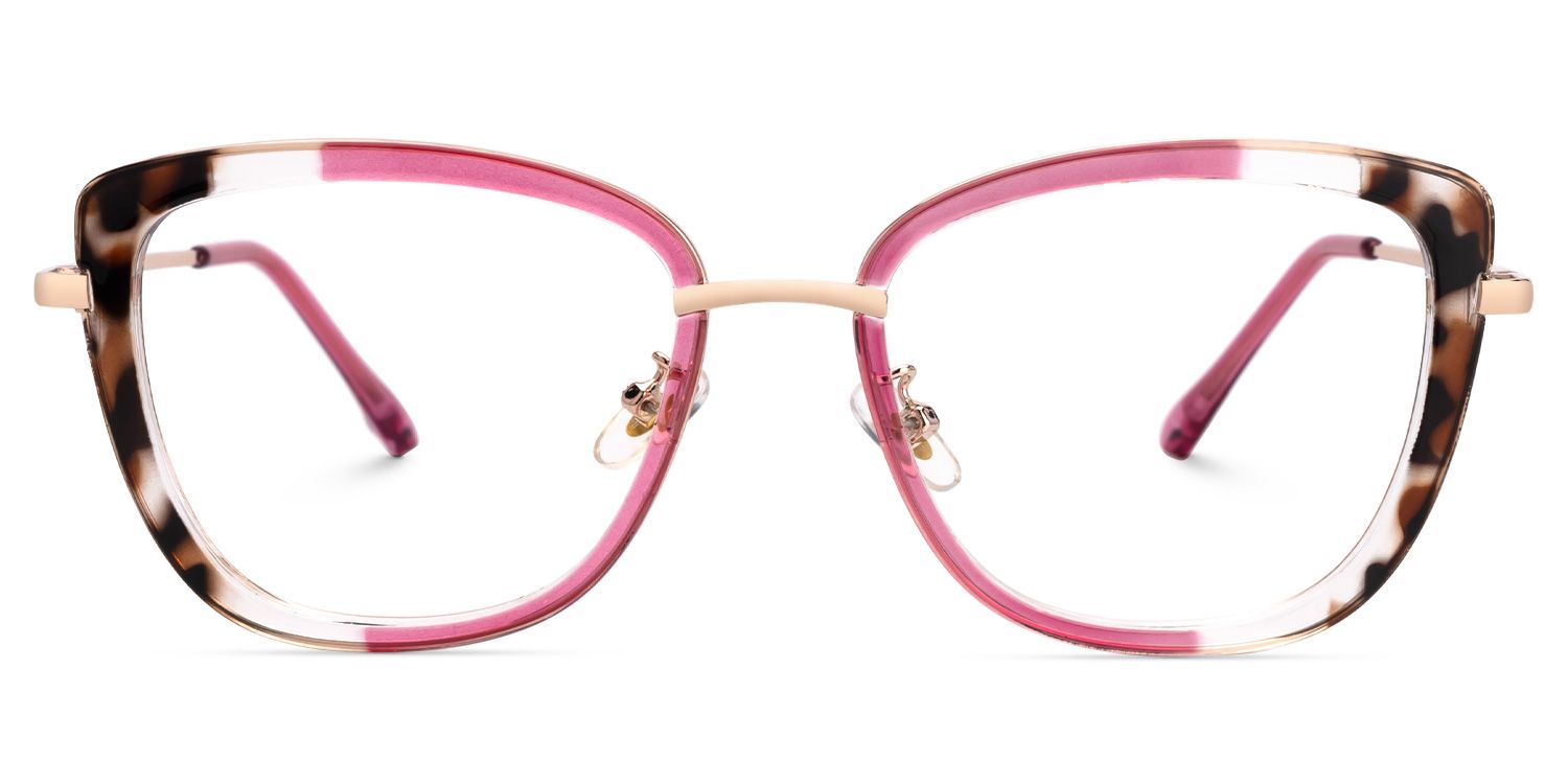 Two-Tone Kaye Cateye Frame Eyeglasses | ZEELOOL UK0