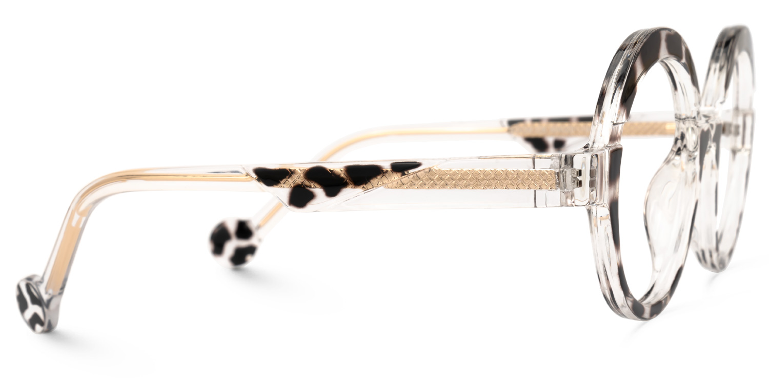 Shermier Round Two-Tone Glasses2