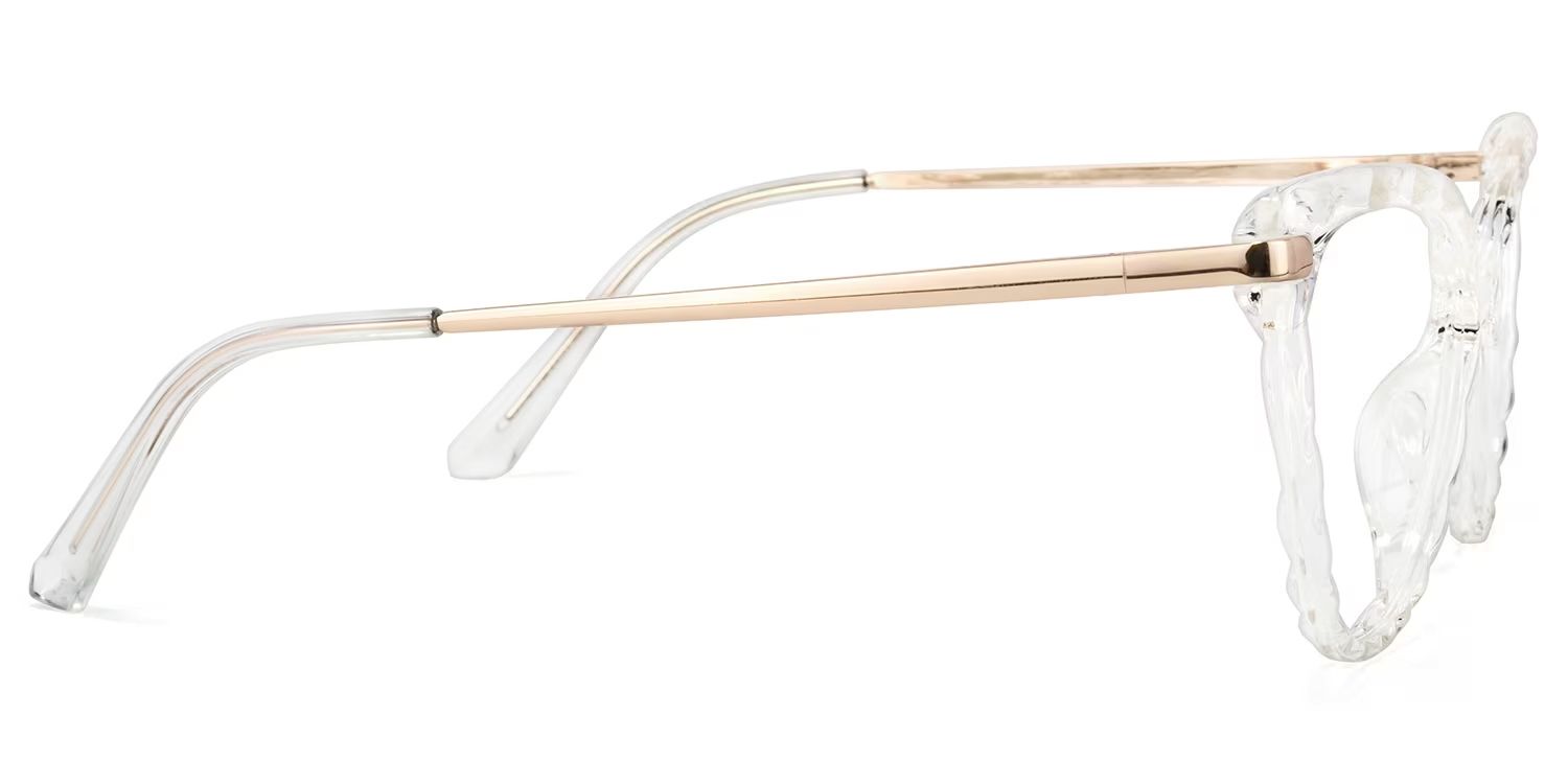 Lucas Cat Eye Glasses with Clear Frames | ZEELOOL UK3