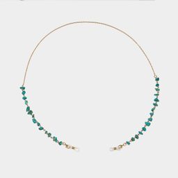 Stylish  Peacock Blue Stone Eyeglasses Chains1