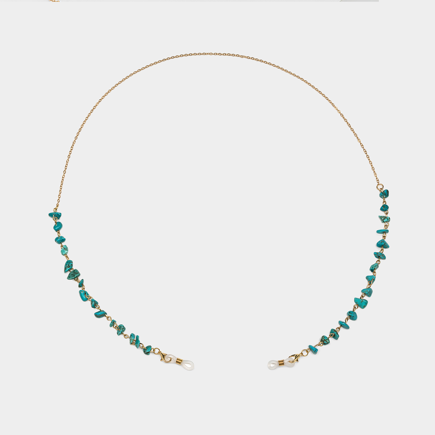 Stylish  Peacock Blue Stone Eyeglasses Chains1