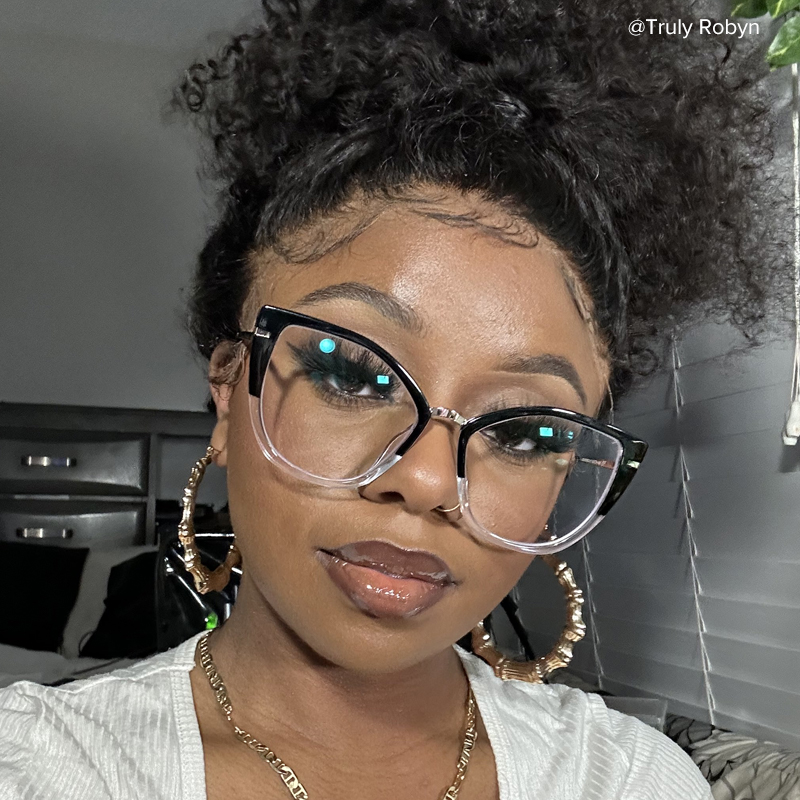 Tabrieah Cateye Black Frame Glasses | ZEELOOL UK6