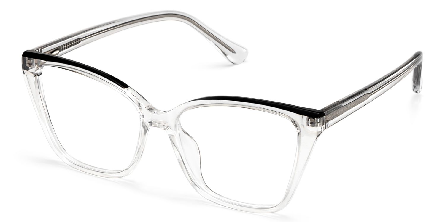 Sienna Clear Butterfly Prescription Glasses | ZEELOOL UK2