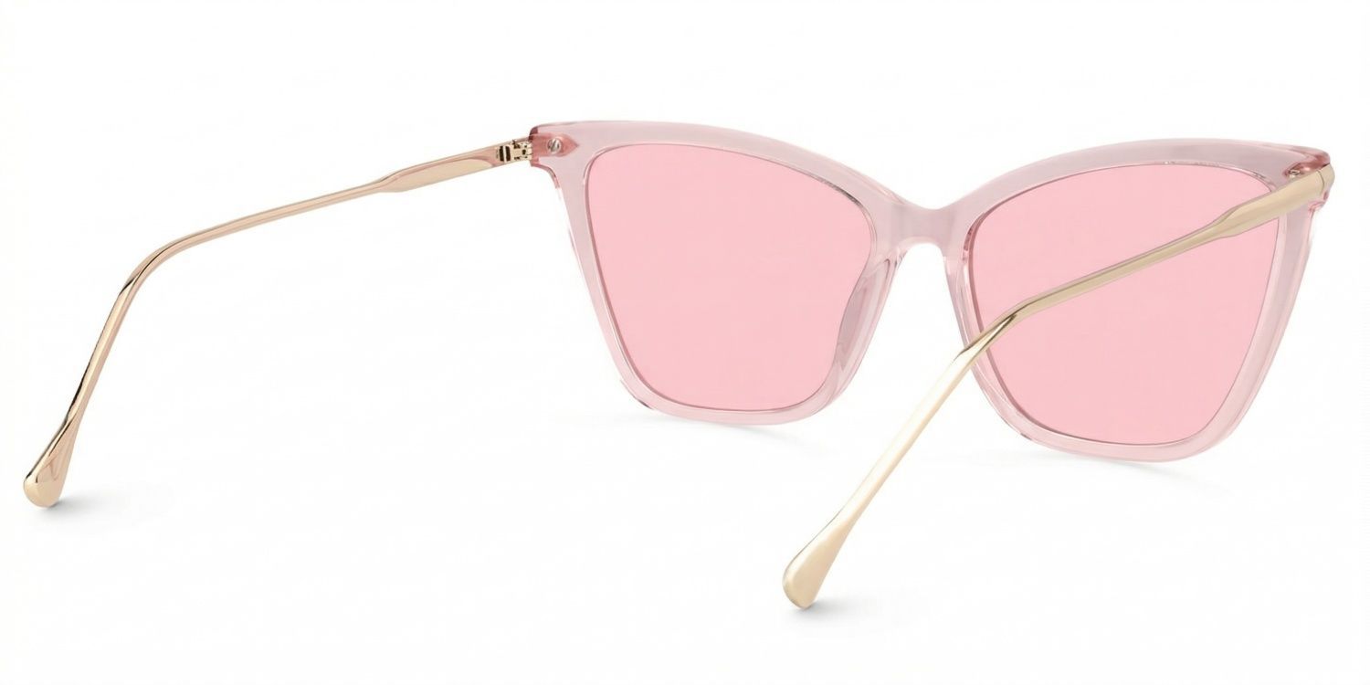 Hilary Butterfly Light Pink Transparent Eyeglasses3