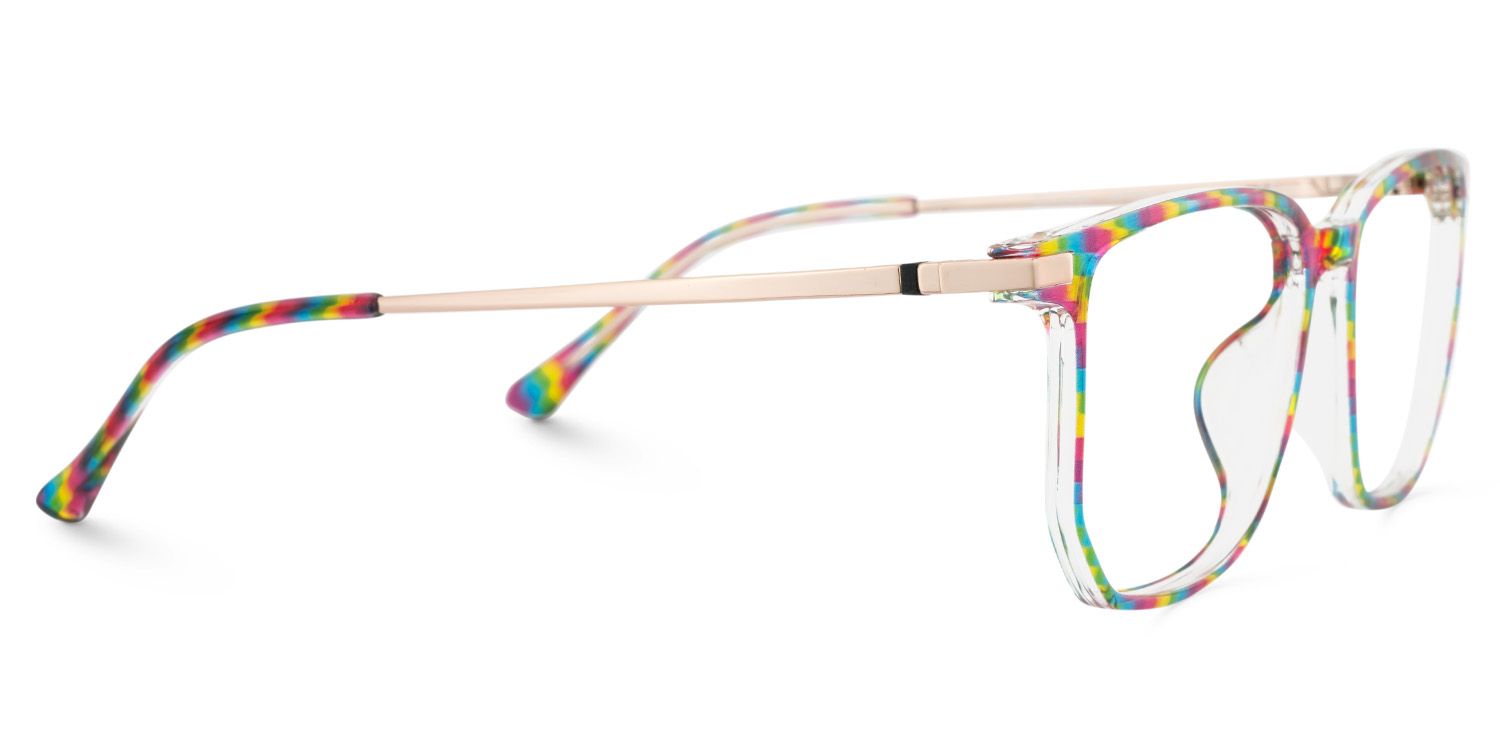 Fezell Multicolor Thin Frame Eyeglasses | ZEELOOL UK4
