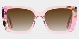 Palma Pink Square Sunglasses0