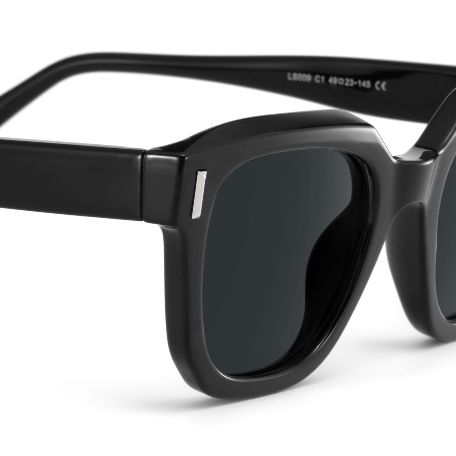 Nia Square Black Full Rim Sunglasses | ZEELOOL UK4