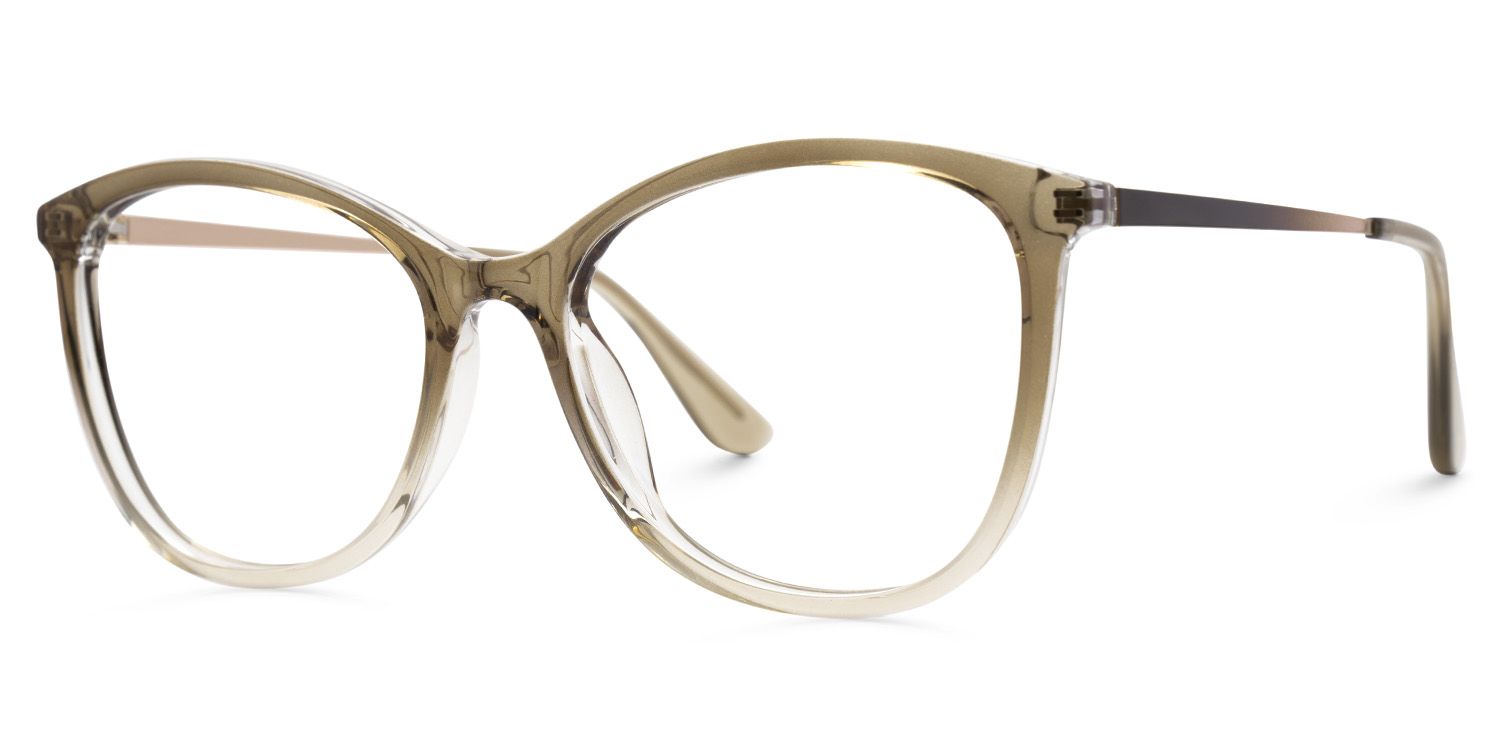 Jenee Thin Brown Glasses Frame in Oval Design | ZEELOOL UK1