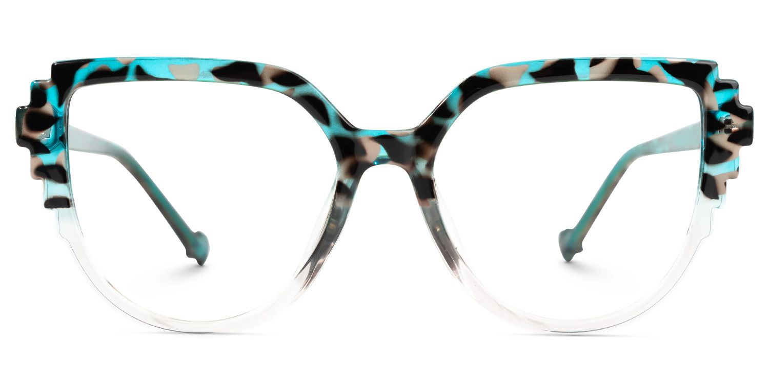 Lucrecia Geometric Two-Tone Glasses0