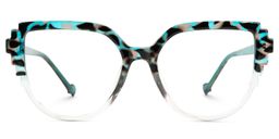 Lucrecia Geometric Two-Tone Glasses0