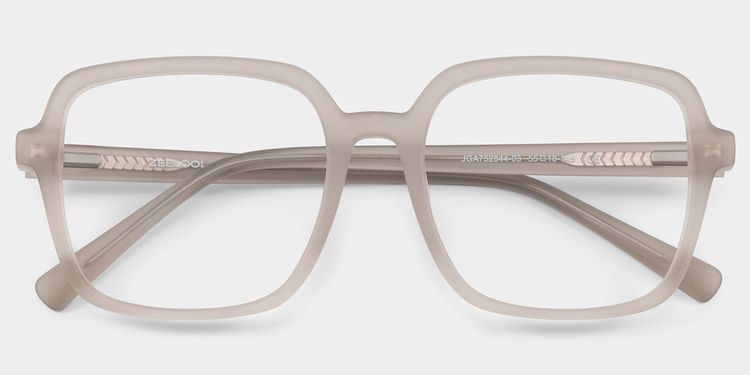 Kenneth Khaki Square Glasses