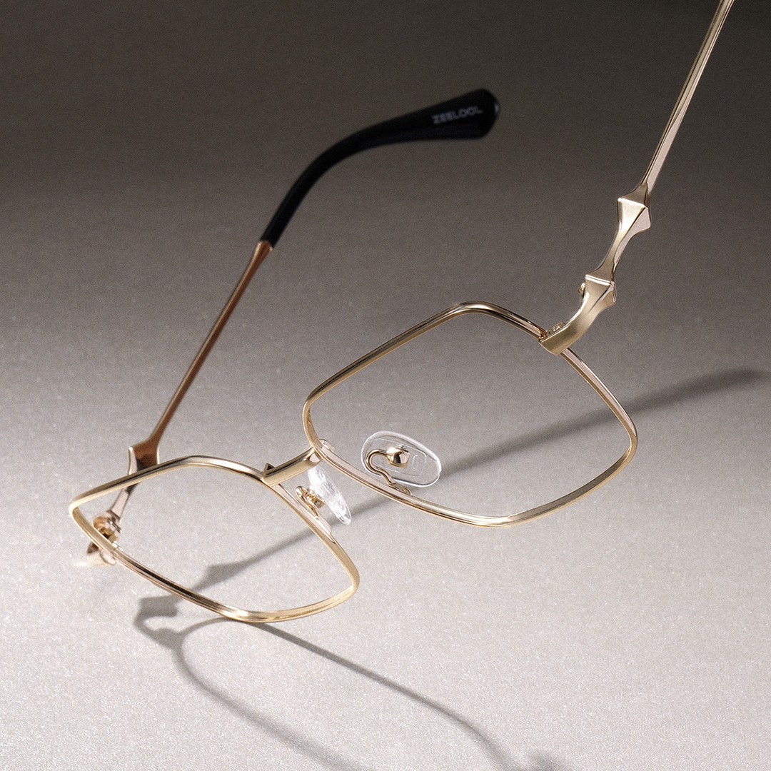 Kayla Geometric Gold Glasses1