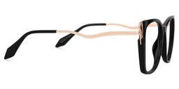 Farria Square Black Glasses2
