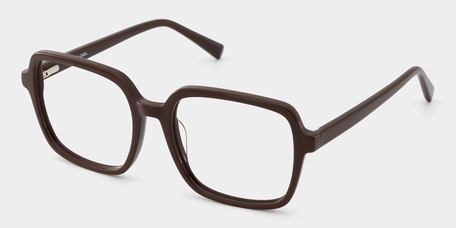 Kenneth Dark Brown Square Glasses for Ladies | ZEELOOL3