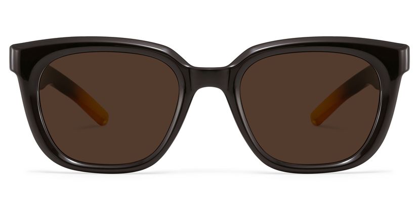Lyric Black Yellow Rectangle Sunglasses