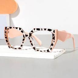 Sileidy Geometric Havana Glasses0
