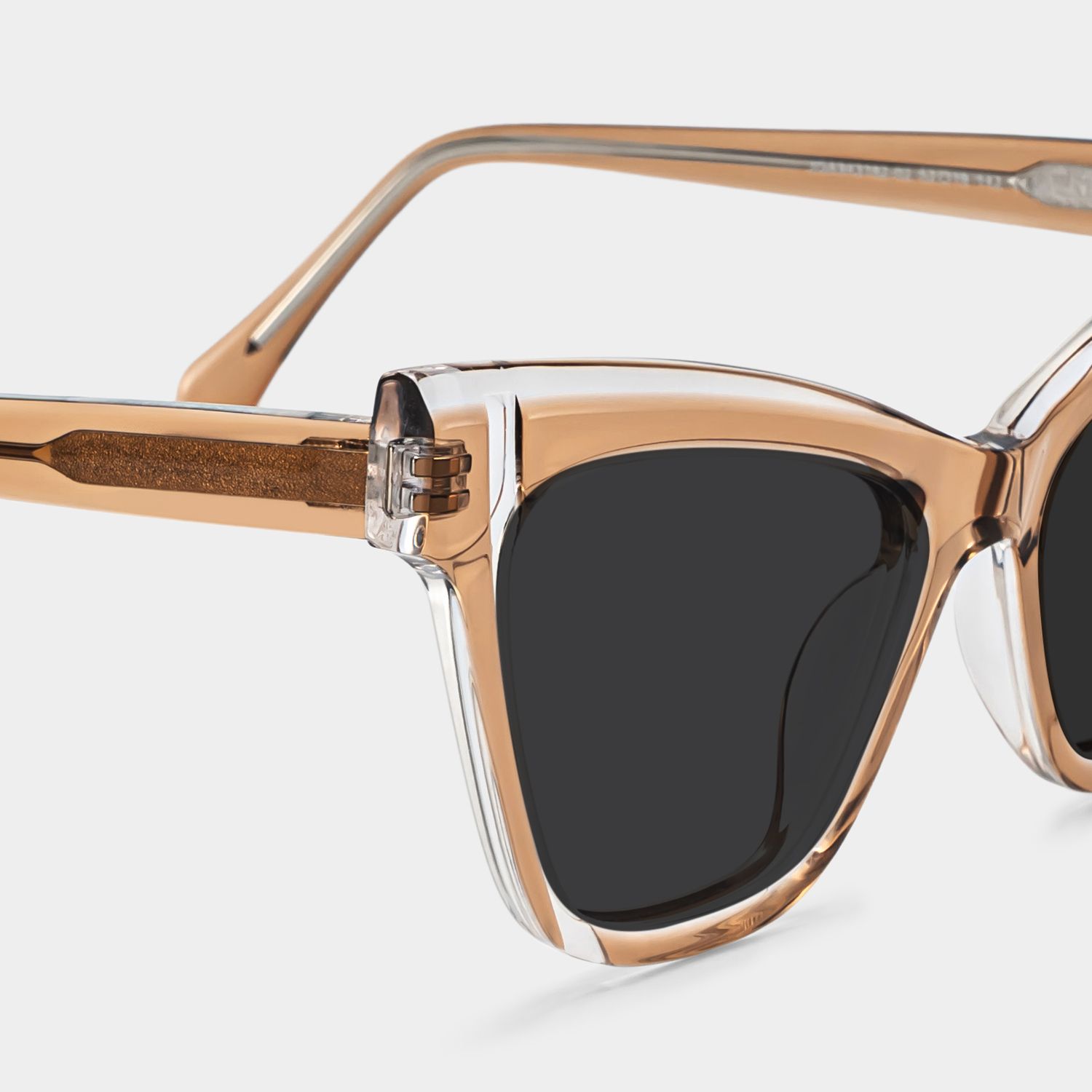 Saucie Light Brown Cat eye Frame Sunglasses | ZEELOOL UK4