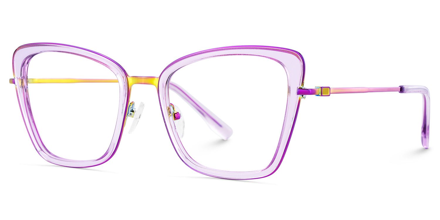 Rosalie Butterfly Purple Color Frame Glasses for Women | ZEELOOL UK3