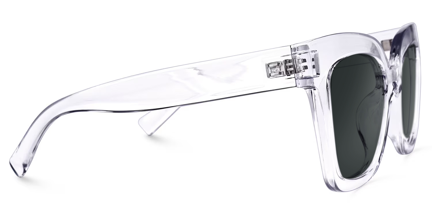 Malcolm Square Crystal TR90 Frame Sunglasses | ZEELOOL UK2