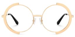 Crowe Round Gold Glasses0