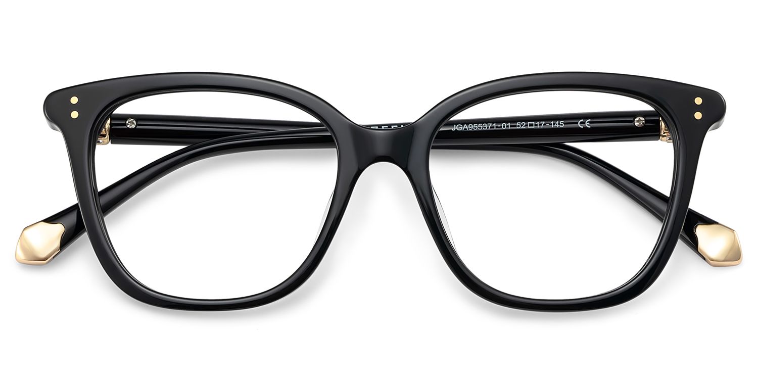 Square Black Eyeglasses- Miles Acetate Frame Glasses2