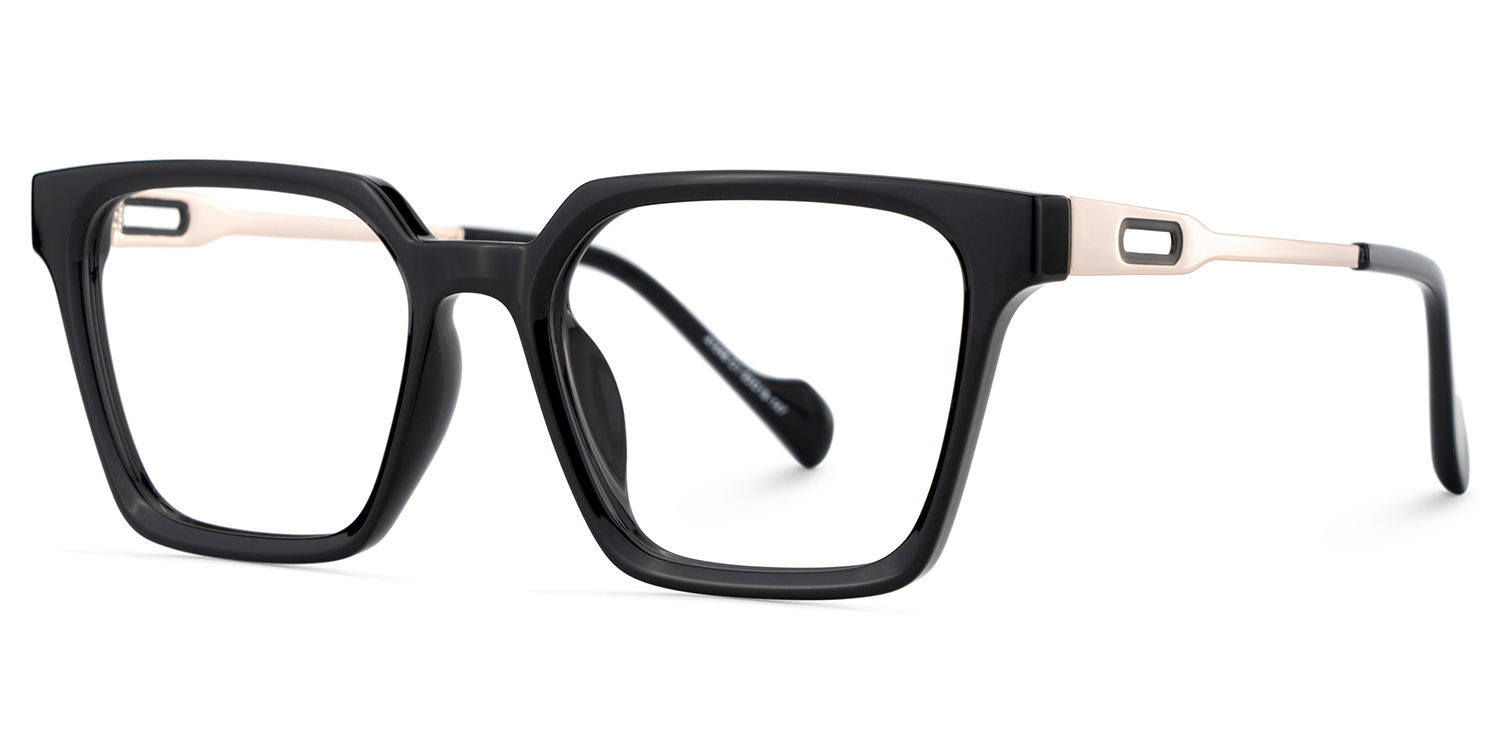 Mabel Eyeglasses in Square Black Frame | Zeelool3