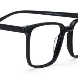 Aidan Rectangle Black Glasses6