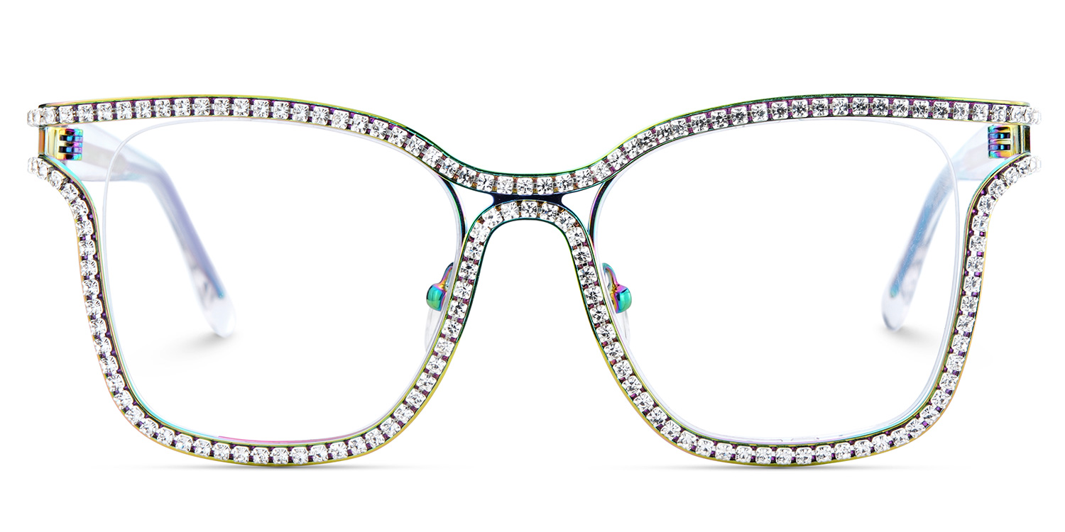 Shine Square Iridescent Glasses