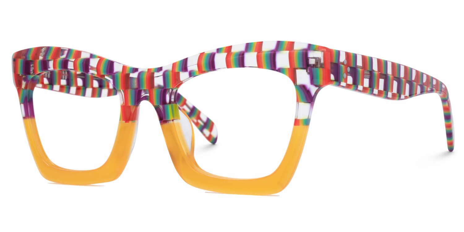 New Arriva Striped and Orange Glasses for Benitez Frame | ZEELOOL UK1