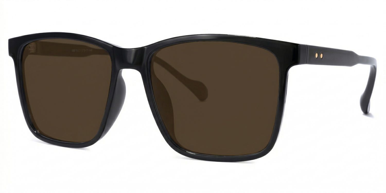 Burgos Tr90 Black Square Frame Sunglasses | ZEELOOL UK1