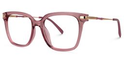 Jacqui Square Pink Glasses2