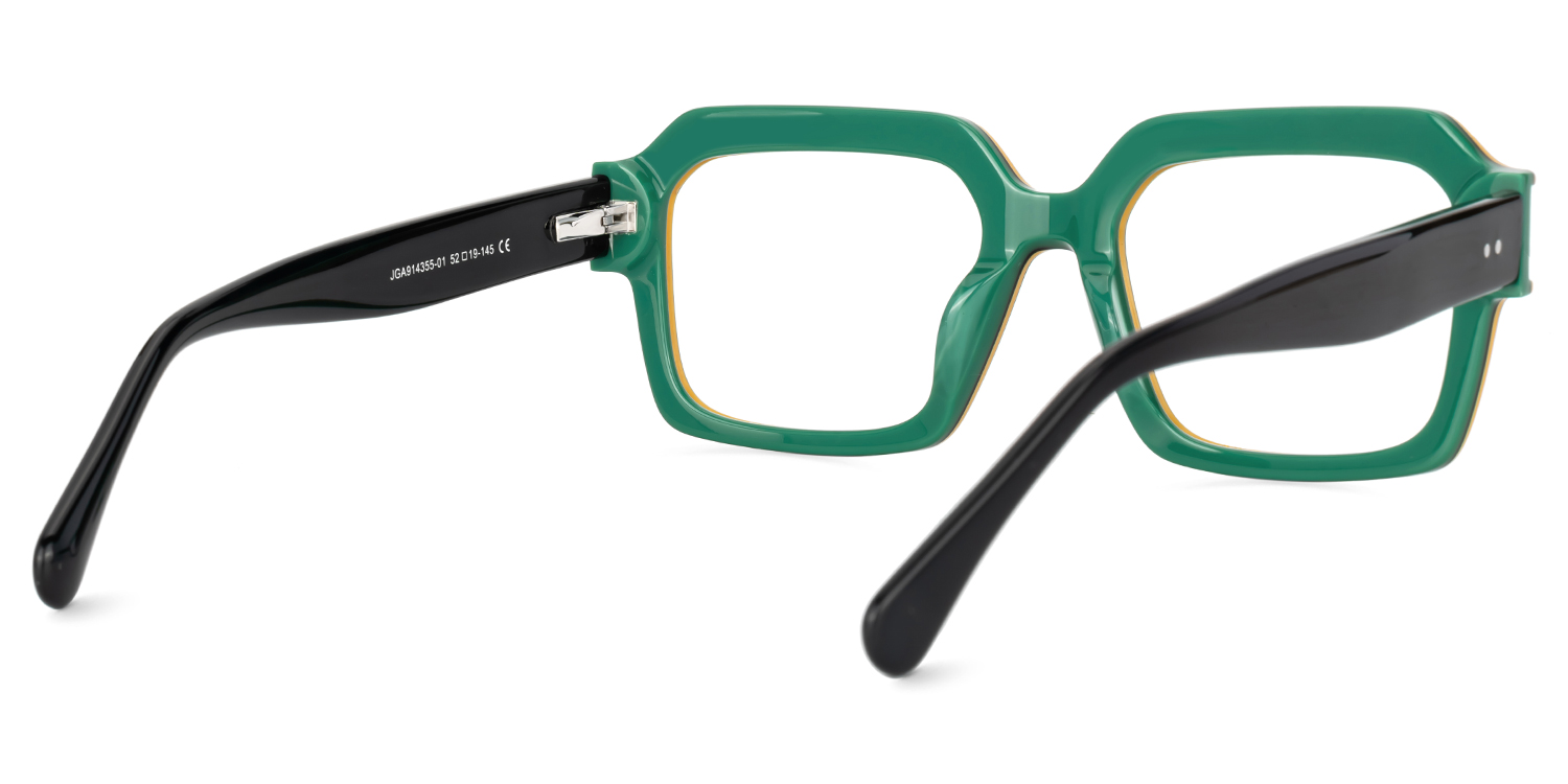 Suarez Square Men's Black Eyeglass Frames | ZEELOOL UK3